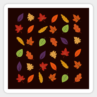 Autumn Leaves Pattern Magnet